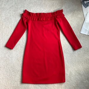 Fancy red dress! Worn once!
